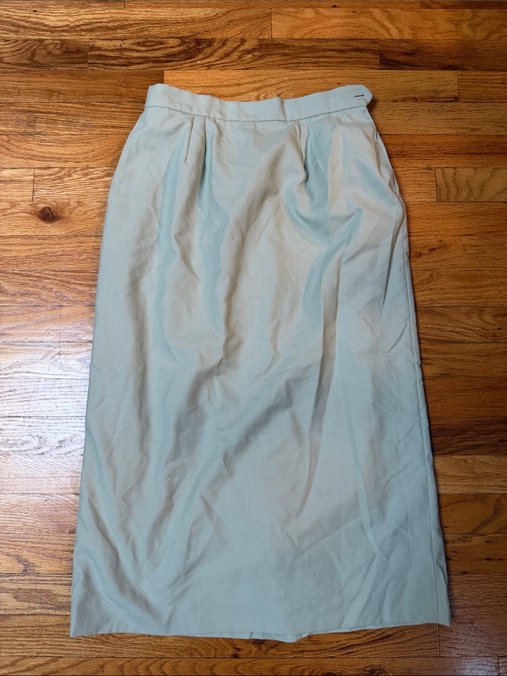 Lena Haus Tailored Mint Green High-Waist Pencil Skirt